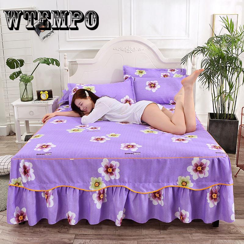3 Pcs Set Sheet Set Cotton Home Textile Polyester Mattress Covers Pillow Case
