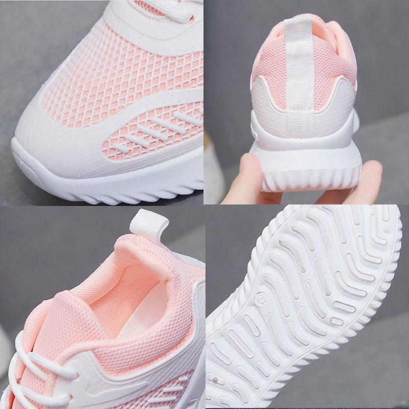 Spring White Shoes Female Students Running Breathable Comfortable Mesh Shoes All-match Casual Sports Shoes