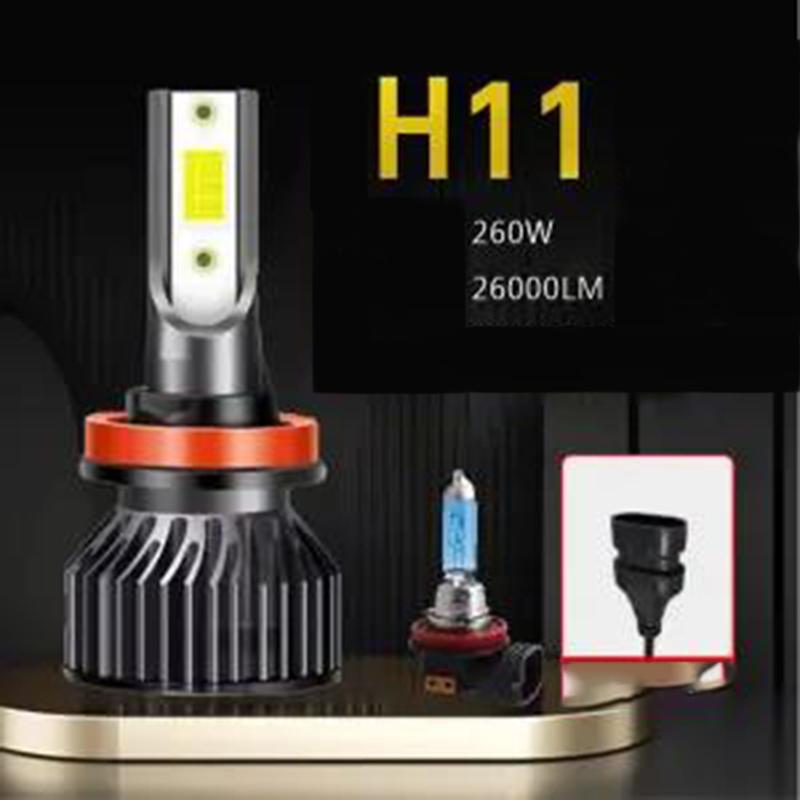 Car Led Headlights 12V24V H1 H4 H7 9005 Ultra-bright Condensing Far and Near Light Integrated Front Headlight Fog Lamp Modification
