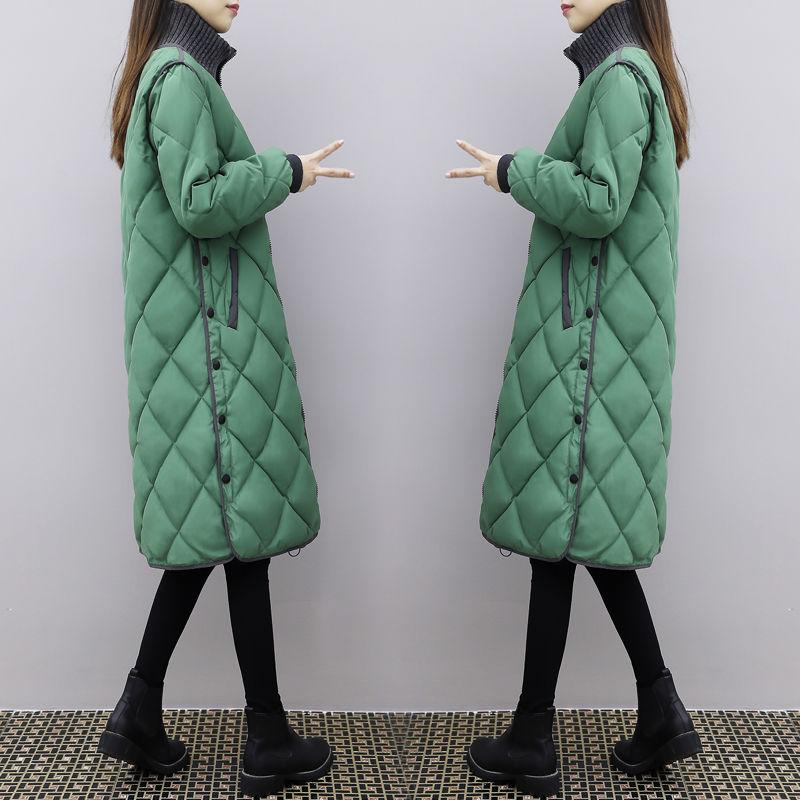 Women's Autumn and Winter Women's Lightweight Mid-length Korean Style Loose Large Size Fashionable Cotton Jacket
