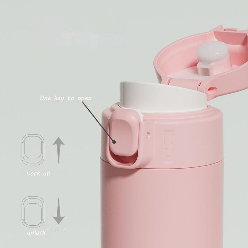 Thermos Cup 304 Stainless Steel Vacuum Flask Female Student Children Pot Portable Outdoor Large Capacity Water Cup Milk Cup