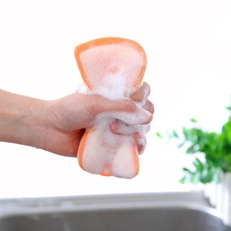 Washing Dishes Sponge Kitchen Thickened Non-painless No Injury Pot Brush Pot Bowl Catectic Cloth Magic Wipe Sponge Block