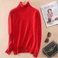 Pofulove Multi-color Women Base Sweater Turtleneck Knitting Casual Mink Cashmere Pullover Top Jumper