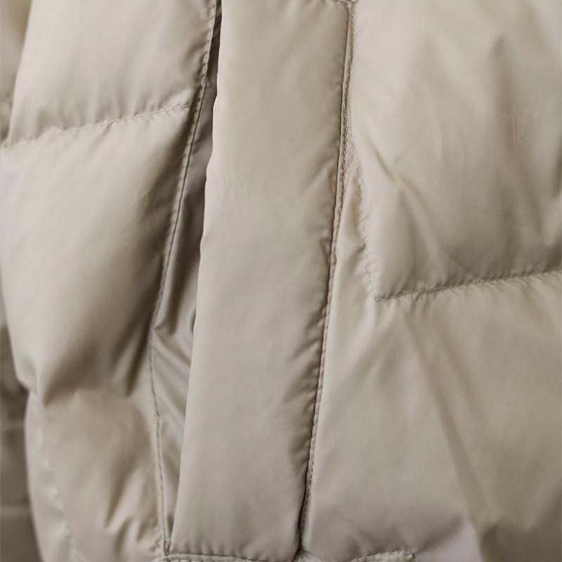 2021 New Winter Women Down Coat Ultralight Collarless Duck Down Jacket Portable Female Padded Parkas Stand Collar Puffer Overcoat