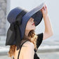 Women's Foldable Summer Straw Hat Bow Ribbon Beach Hat Big Brim Sunscreen Cap Sunshade Sun Hat Vacation All Match Hat