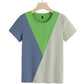 Large Size Top Women's Summer Loose Short Round Neck Simple Short Sleeve T-shirt