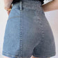 Summer High Waist Denim Shorts Women Loose and Thin All-match A-line Ins Pants Thin Section