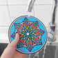 1/2/4pcs Mandala Pattern Creative Silicone Coaster Household Anti-scalding Mat Coffee Drink Coaster