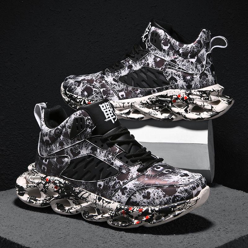 Shoes Men Sneakers Fashion Men Graffiti Sneakers Chunky Comfortable Casual Shoes Male Outdoor Walking Footwear Tenis Masculino