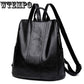 Backpack Women PU Leather Shoulder Bag For Girls Multi-Function Small Bagpack Female Phone Pouch