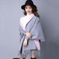 Women's Spring, Autumn and Winter Coat Knitted Cardigan Shawl Long-sleeved Thick Sweater Tassel Cloak Loose Cloak Comfortable Wrap