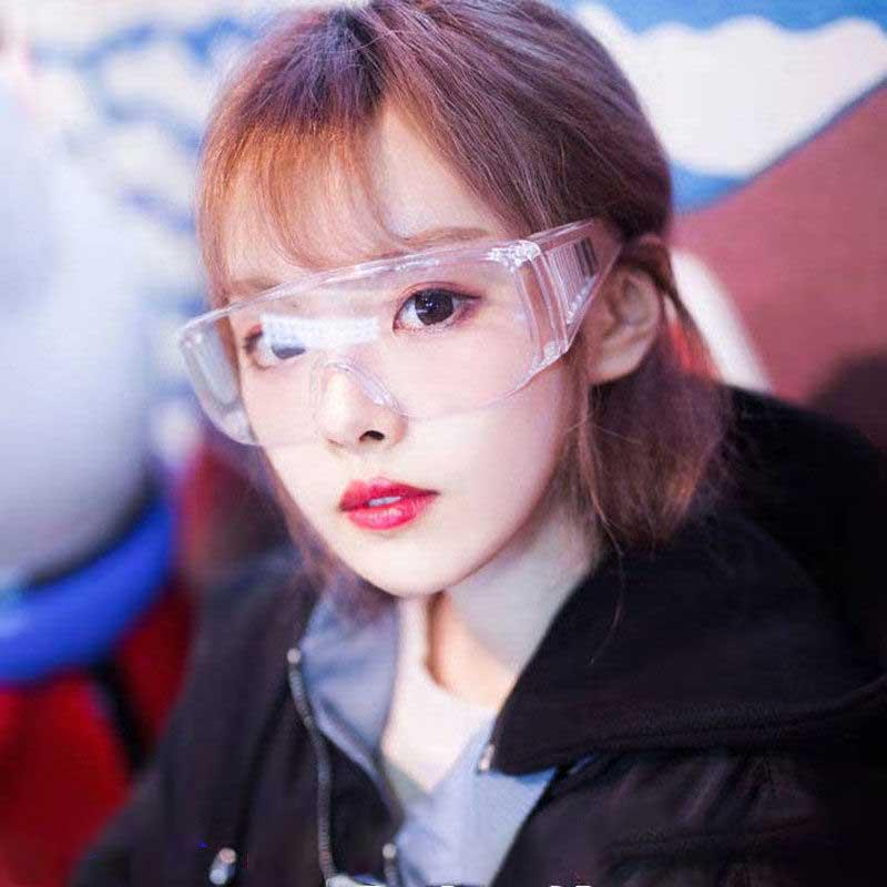 Goggles, anti-fog, spray, anti-fog, dust, wind and sand, fully closed, transparent, male and female