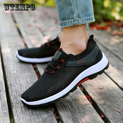 Women Men Mesh Breathable Casual Shoes Running Shoes Lightweight Outdoor Sneakers Size 35-44