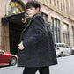 Autumn and Winter Jacket Men's Thick Warm Coat Mid-length Casual Windbreaker