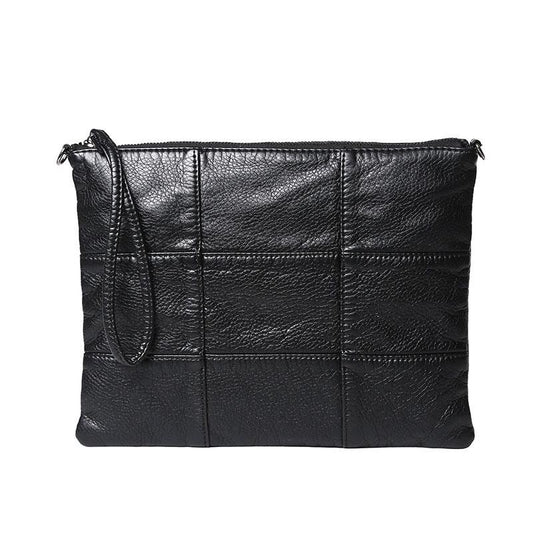 Business Briefcase Wemen Retro Zipper Waterproof Leather IPad Handbag Shoulder Bags Computer Bag
