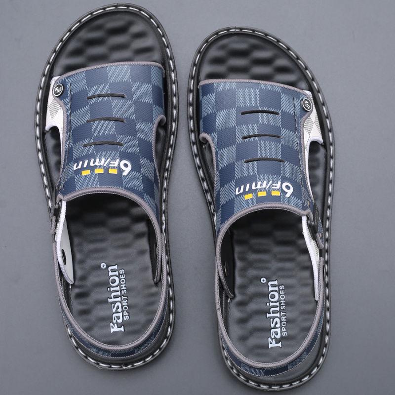Sandals Men's Summer 2020 Non-slip Beach Shoes Men's Casual Dual-use Wear Sandals and Slippers Korean Summer Tide