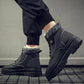 Men Waterproof Martin Boots Winter Plus Velvet Warm Boots Fashion High-top Shoes