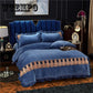 Bedding Sets Bed Linen Duvet Cover Flat Sheet Bedding Set Winter Flannel King Queen Bed Set