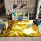 Anti-slip Chinese Carpet Living Room Chinese Style Home Bedroom Bedside Study Floor Mats Coffee Table Blankets