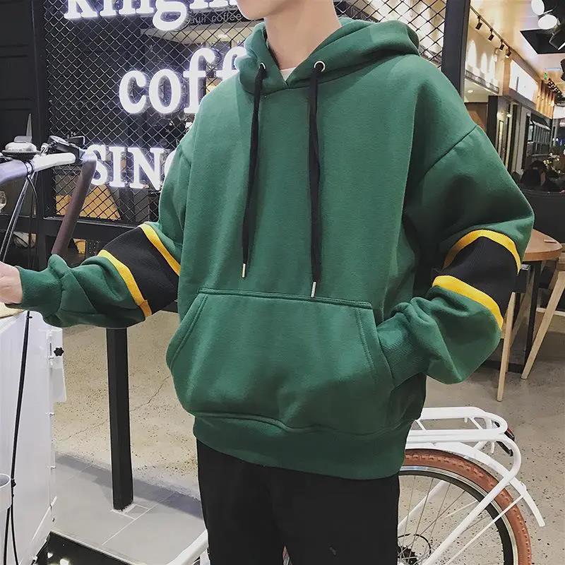 Winter Korean Style Warm and Comfortable Loose Plus Velvet Thick Couple Sweater All-match Hooded Pullover Jacket for Men and Women