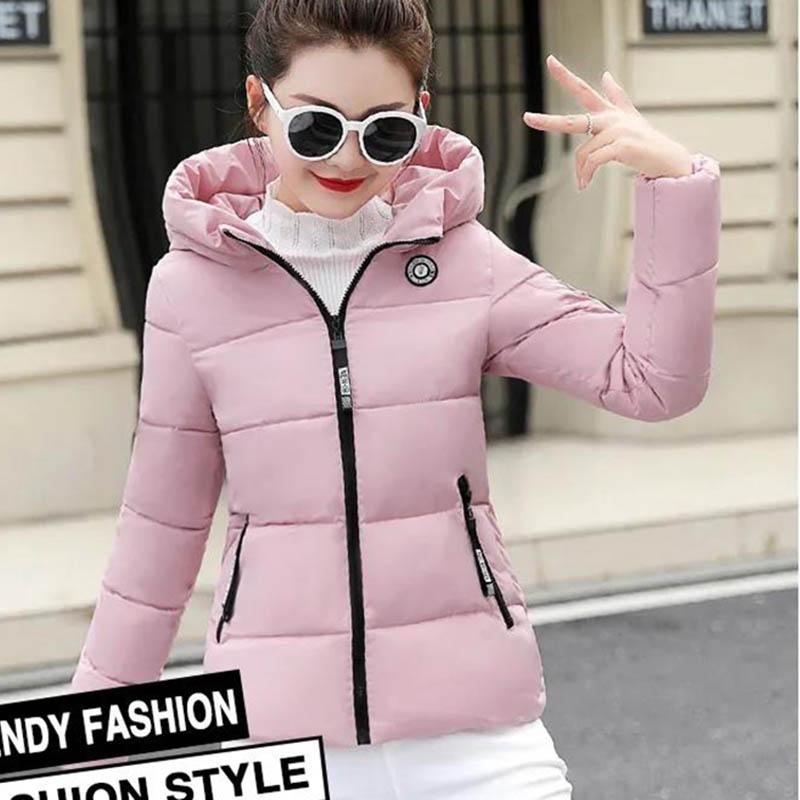 Winter Women's Cotton-padded Jacket Short Korean Style Slim Down Padded Jacket Plus Size Jacket