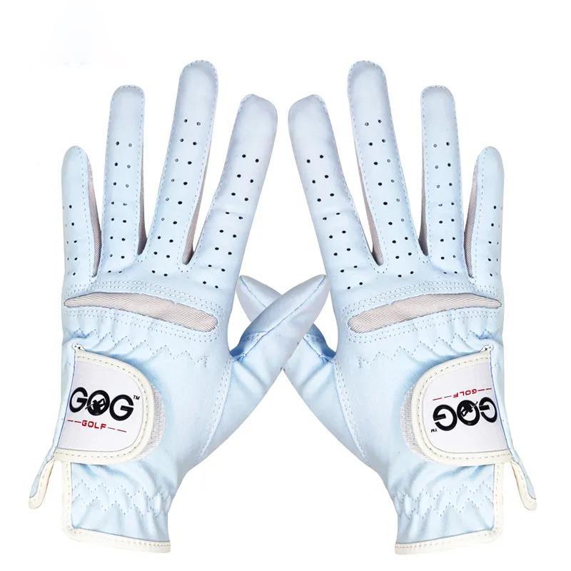 Golf Gloves Imported Super Slim Cloth Suede Breathable Wear-resistant Ladies Two-handed Sports Gloves