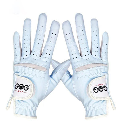 Golf Gloves Imported Super Slim Cloth Suede Breathable Wear-resistant Ladies Two-handed Sports Gloves