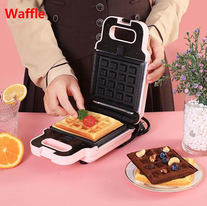600W Breakfast Making Machine Sandwich Maker Bread Maker Barbecue Maker Kitchen Supplies with 5 Sets of Bakeware