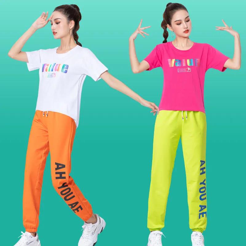 Women Leisure Harem Pants High Waist Wide Leg Trousers Pants Solid Street Sports Harajuku Joggers