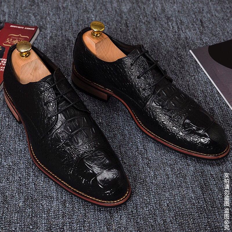 Men's Business Shoes Men Breathable Leather Shoes Formal Dress Shoes Wedding Shoe Pointed Casual