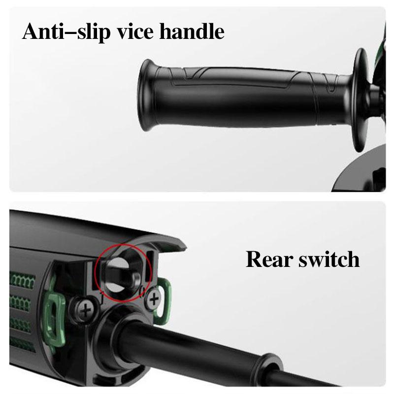 1800W Luxury Wired Angle Grinder Set Multi-function Electric Grinder Polisher Handheld Cutting Machine 18500RPM