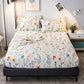 Fitted Waterproof Twin Mattress Cover Cotton Thick Printed Bedspread Bed Sheet Mattress Protector