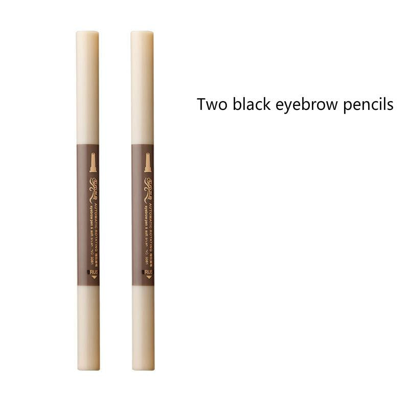 Eyebrow pencil beginner double-headed eyebrow pencil  Duckbill flat eyebrow pencil waterproof