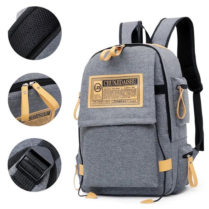 Campus Style Couple Backpack Fashion Trend Men's Backpack Student Large-capacity Anti-theft School Bag