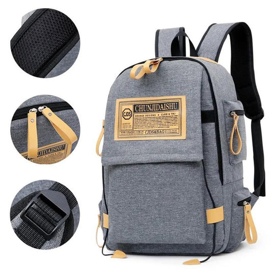 Campus Style Couple Backpack Fashion Trend Men's Backpack Student Large-capacity Anti-theft School Bag