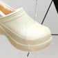Waterproof Cotton Slippers Women's Winter Thick Bottom Shoes Non-slip All-inclusive heel slippers