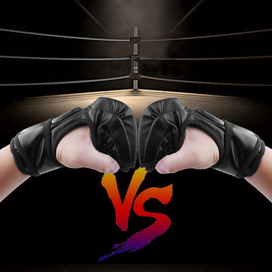 Cimva MMA UFC Sparring Grappling Fight Boxing Punch Ultimate Mitts Leather Gloves JU