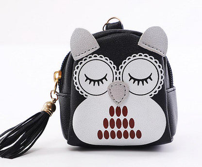 Owl Coin Purses Women Wallets Small Cute Cartoon Kawaii Card Holder Key Money Bags for Girls Ladies