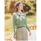 Women Slim V Neck Knitted Cardigan Cropped Sweaters Ladies Harajuku Short Cardigans Fresh Girl