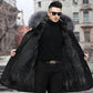 Winter Fashion Men's Parker Jacket Men's Coat Raccoon Fox Fur Liner Fur Mid-length Removable Winter Clothing