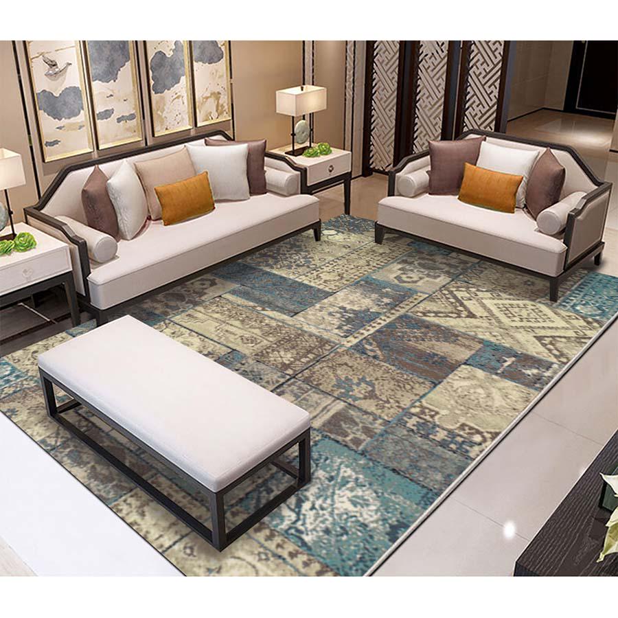 Ink Chinese Rectangular Sofa Coffee Table Carpet Carpets for Living Room Area Rug Home Decor