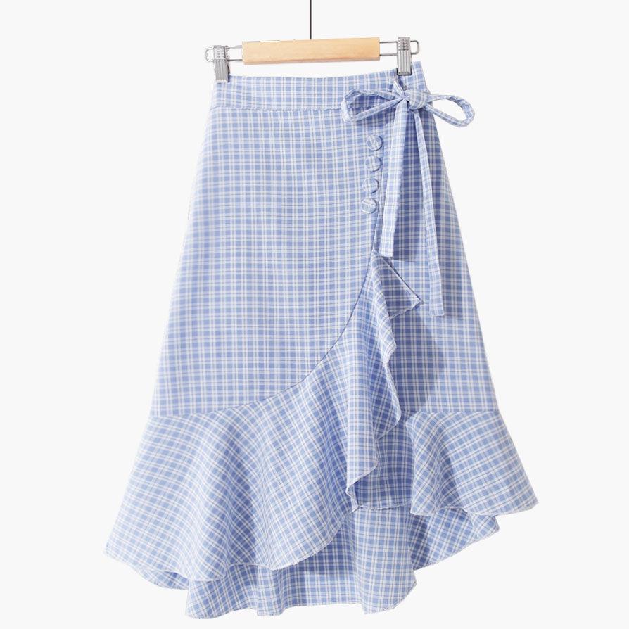 Ladies Retro Skirt Elegant Zipper Skirt Retro Pleated
