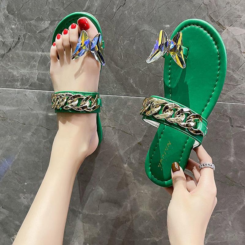 Slippers Female Summer Wear Fashion Korean Fairy Style Flat Flip Flops