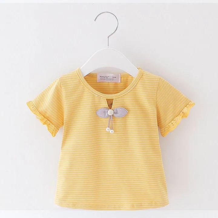Summer Girl Short -sleeved Casual T -shirt Baby Girls and Young Children Summer Children's Children In Summer Clothes