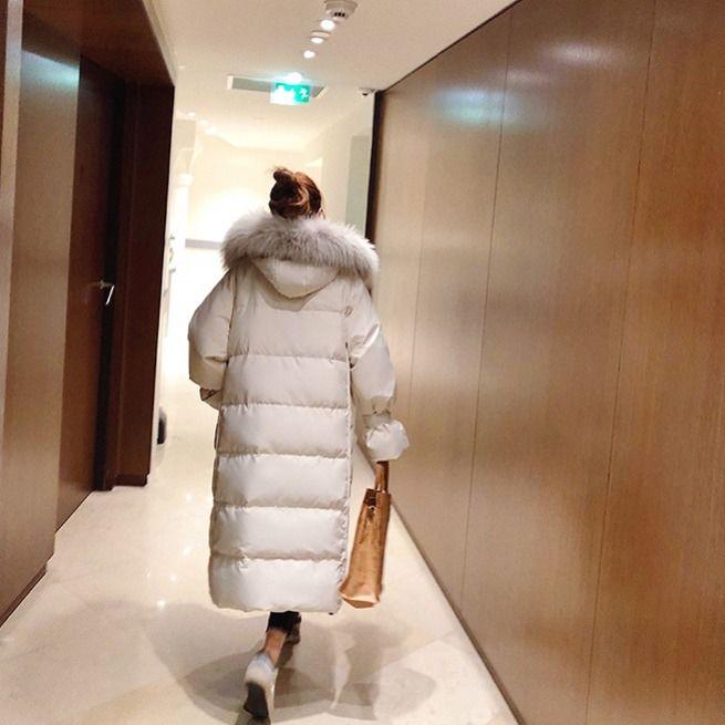 Outerwear Long Sleeve Down Cotton Winter Coat Winter Jacket Women Parka Thicken Long Jacket Coat