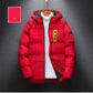 Cotton-padded Jacket Men's Jacket Winter Leisure Plus Size Hooded Padded Jacket Solid Color Thick Men's Padded Jacket
