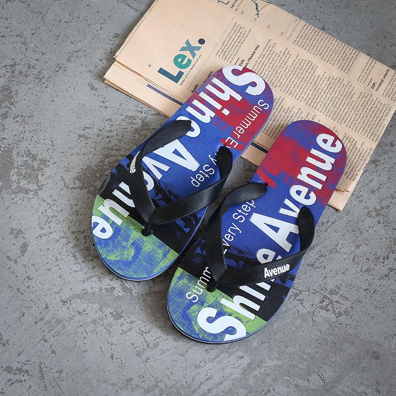 Slippers Summer Flip Flops Men Cozy Antiskid Flat Shoes Long Section Thick Crust Beach Slippers Men