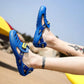 Men's Summer Hollow Hole Shoes Outdoor Beach Shoes Sandals Personality Half Slippers Men's Slippers Flip-flops