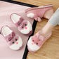 Winter Women Girl Home Slippers Cartoon Rabbit Shoes Bedroom Flat Warm Slippers Indoor Floor Shoes