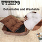 All Season Pet Dog Bed Detachable Puppy Cat House Comfortable Pad Sofa Mat Coral Fleece Bed